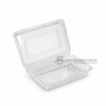 Wl 1h Clear Rectangular Hinged Deli Container Product View 07
