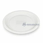 Wl 901 White Single Compartment Deli Tray Angled View