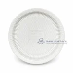 Wl 901 White Single Compartment Food Tray Top View