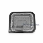 Wl 905 Clear Rectangular Container Lid Clear Container Lid Top View 05