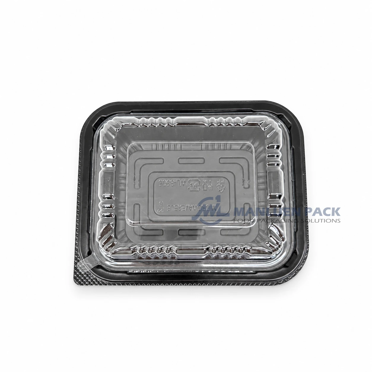 Wl 905 Clear Rectangular Container Lid Clear Container Lid Top View 05