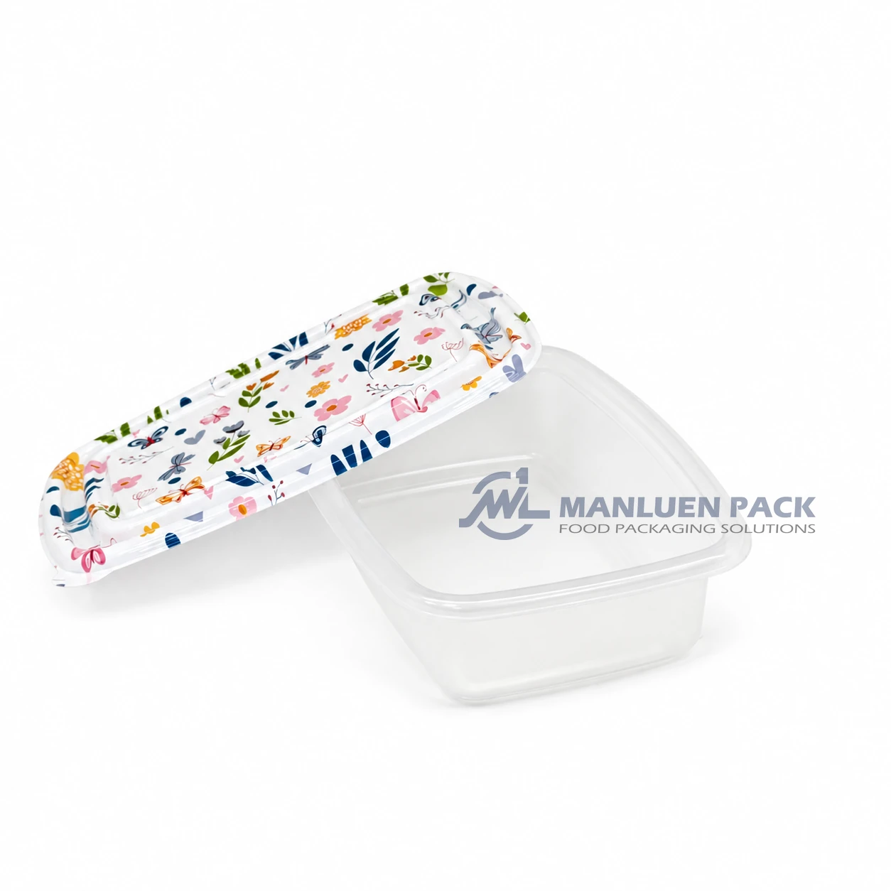Wl S1000 Open Lid Deli Food Container Angled View