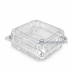 Wl X146 Clear Square Hinged Food Container Product View 01