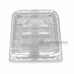 Wl X146 Clear Square Hinged Food Container Product View 02