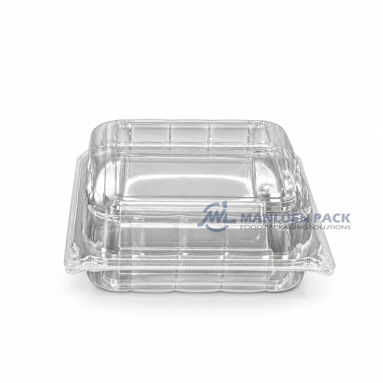 Wl X146 Clear Square Hinged Food Container Product View 07