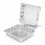 Wl X147 Clear Square Hinged Deli Container Product View 01