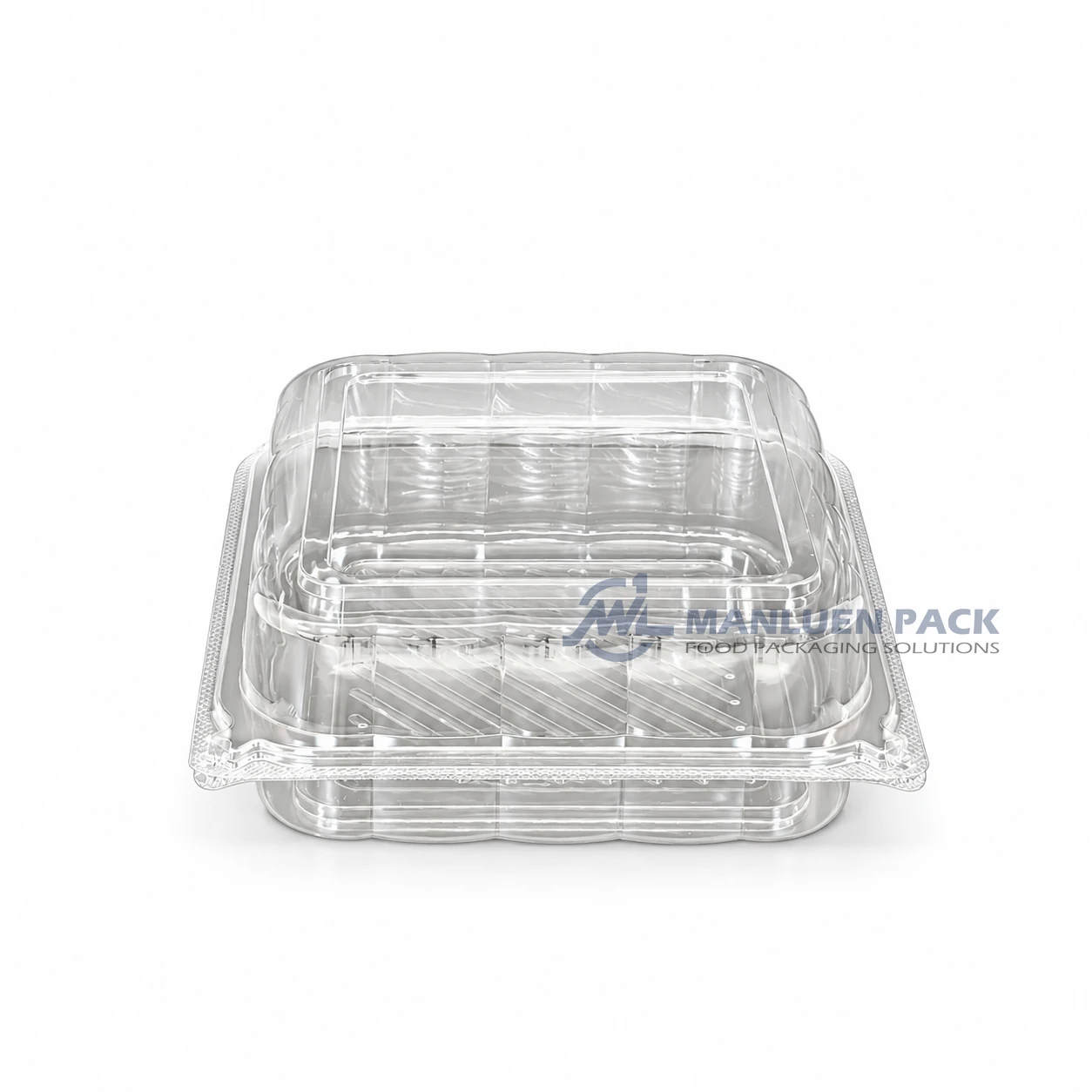 Wl X147 Clear Square Hinged Deli Container Product View 03