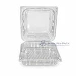 Wl X147 Clear Square Hinged Deli Container Product View 04