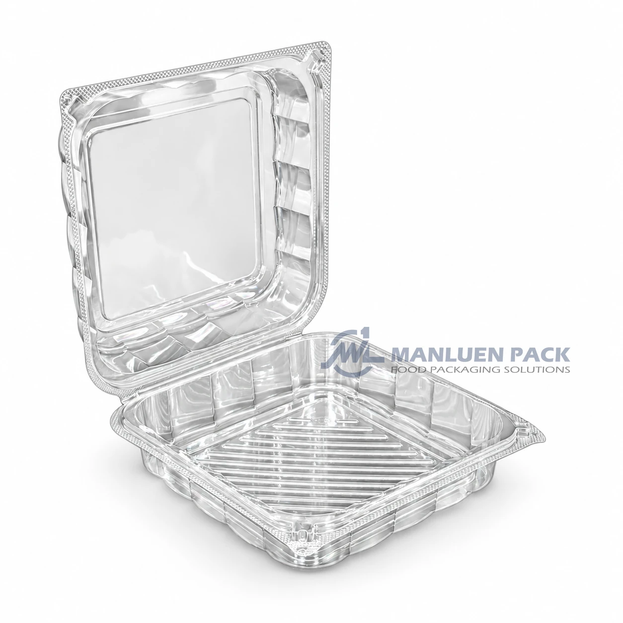 Wl X147 Clear Square Hinged Deli Container Product View 05
