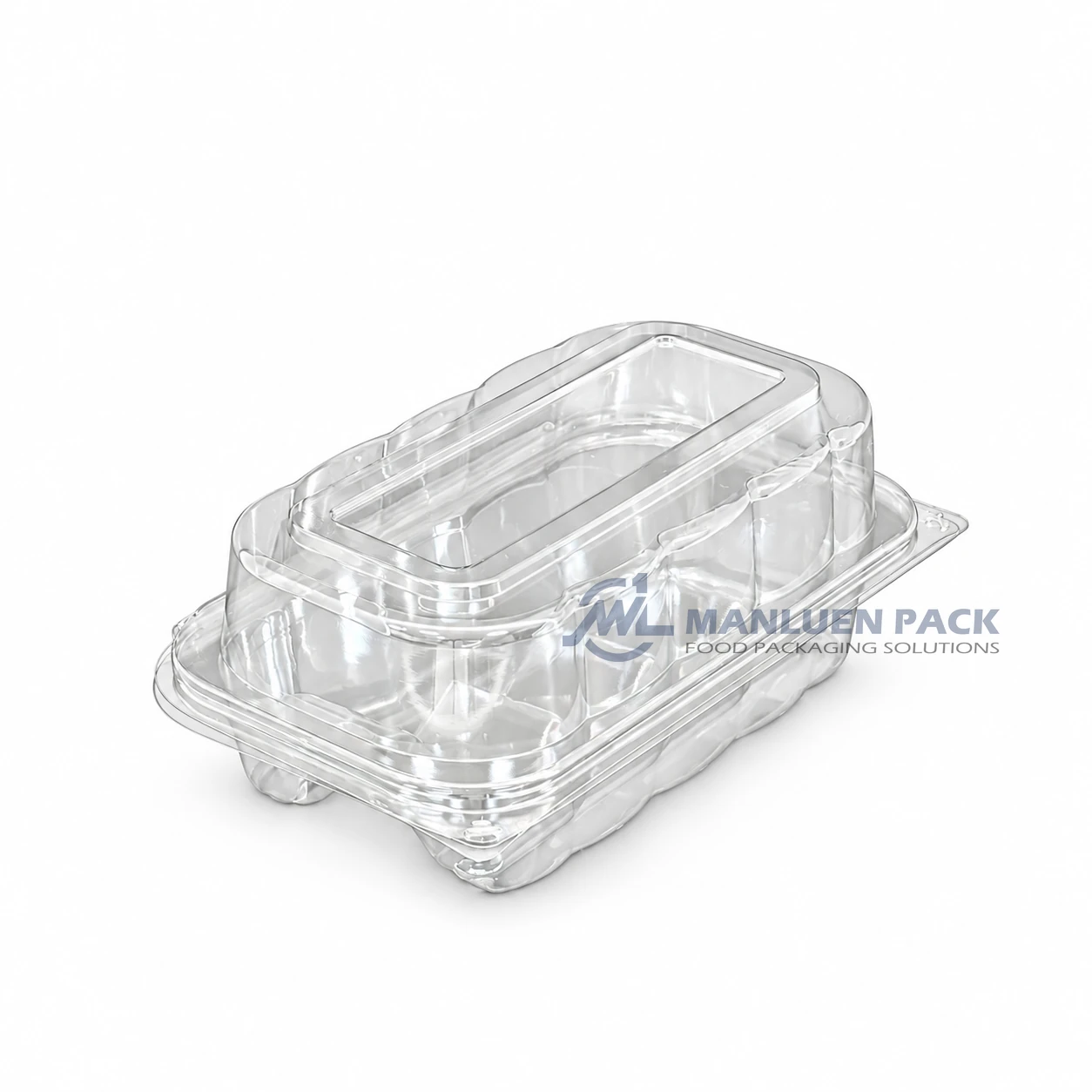 Wl X149 Clear Rectangular Hinged Food Container Product View 01