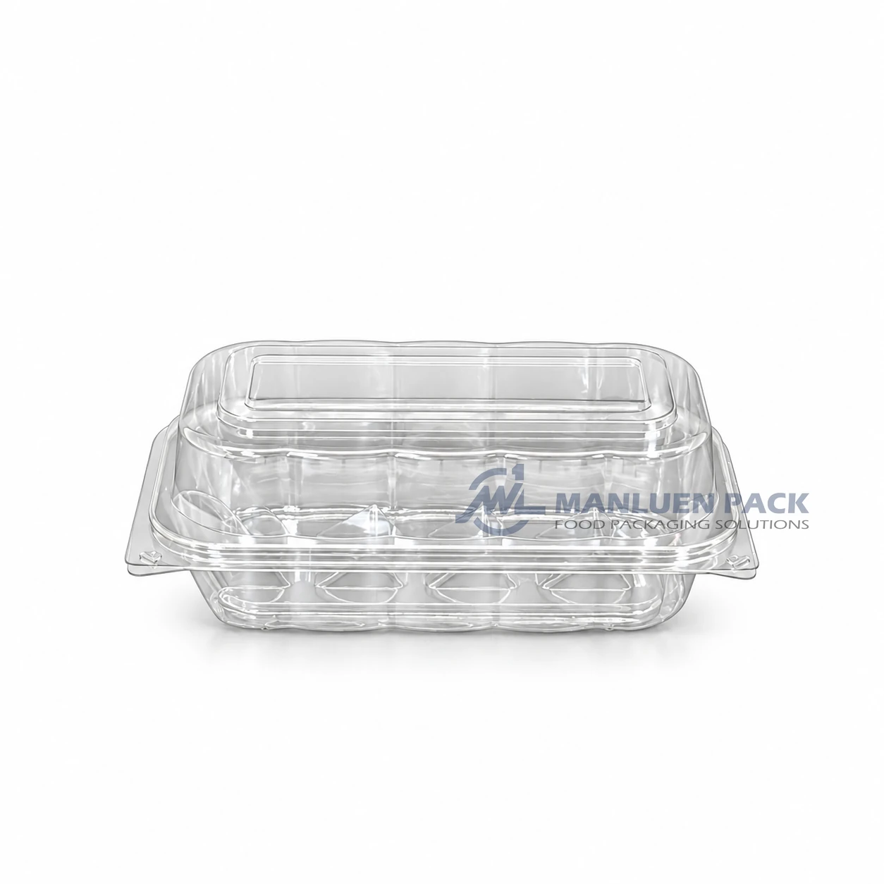 WL-X149 Plastic Clear Rectangular PP Hinged Clamshell Container 4 WL-X149 clear PP single compartment rectangular hinged clamshell food container for wholesale takeout packaging