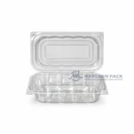 Wl X149 Clear Rectangular Hinged Food Container Product View 03