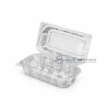 Wl X149 Clear Rectangular Hinged Food Container Product View 04