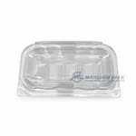 Wl X149 Clear Rectangular Hinged Food Container Product View 06