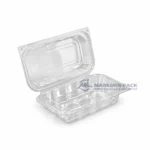 Wl X149 Clear Rectangular Hinged Food Container Product View 07