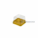 Wl Y50 Gold Square Mini Food Container With Clear Lid Product View 01