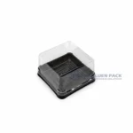 Wl Y80 Black Square Mini Food Container With Clear Lid Product View 05